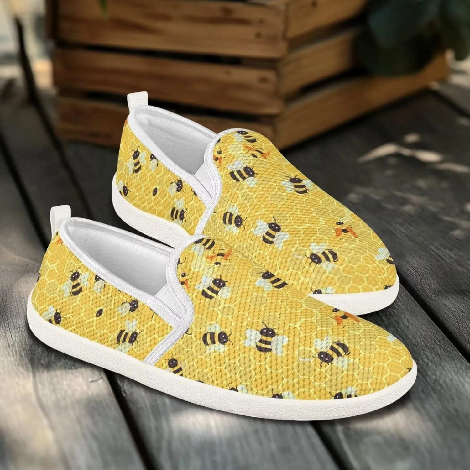 Slip On Shoes for Women Stylish Casual Sneakers Loafers Comfort Zero Drop Flat Walking Sneakers Lightweight Gym Workout Running