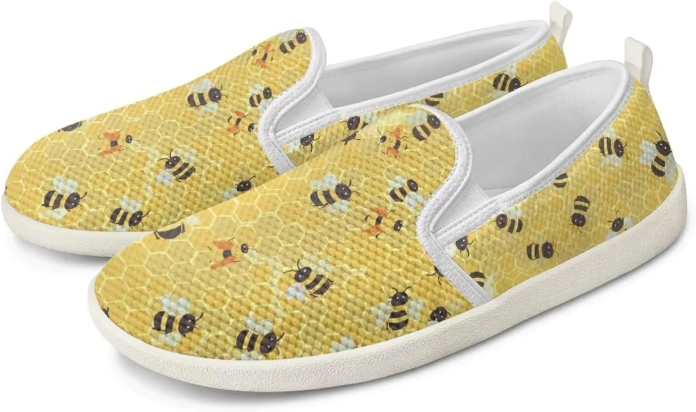 Slip On Shoes for Women Stylish Casual Sneakers Loafers Comfort Zero Drop Flat Walking Sneakers Lightweight Gym Workout Running