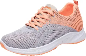Sneakers for Women Walking Shoes Casual Lace Up Running Shoes for Women Slip On Men Casual Shoes Platform Sneakers Brown Tennis Shoe Cross Trainer Shoe