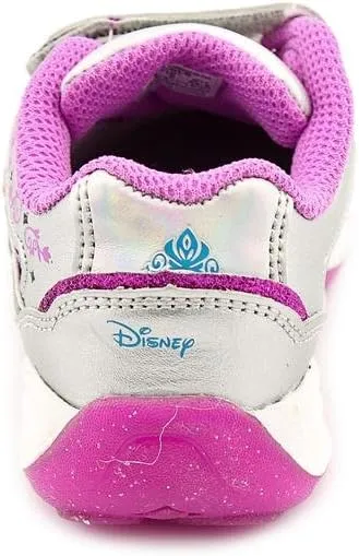 Stride Rite Baby Girl's Disney Wish Lights Anna & Elsa H&L (Toddler) Magenta/Silver Sneaker 7.5 Toddler M