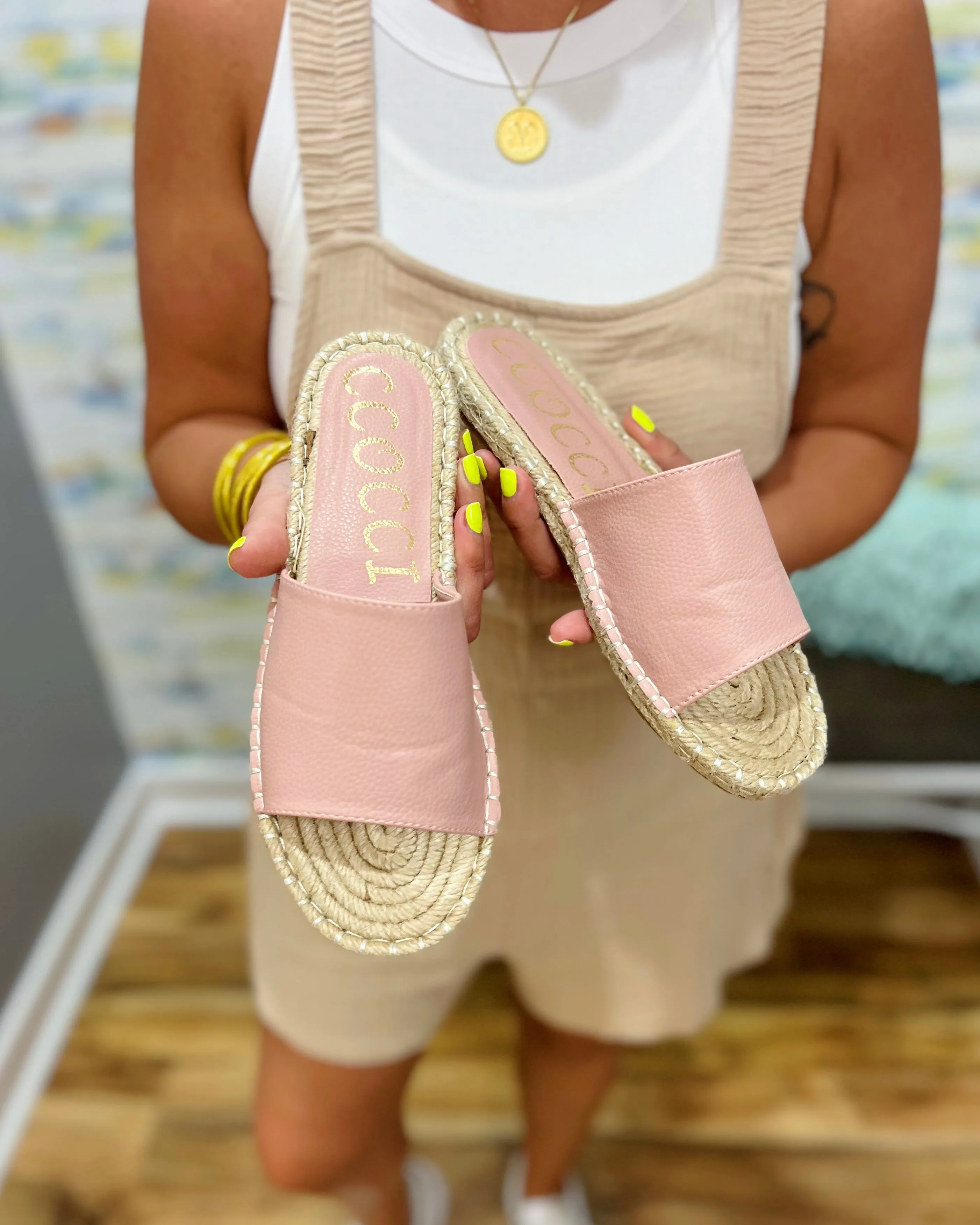 The Vacation Sandal in Blush FINAL SALE