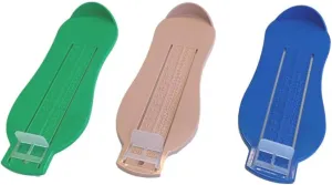 Toddler & Infant Foot Measuring Ruler Tool (20 cm) Baby Shoe Size Gauge (Blue/Green/Pink)