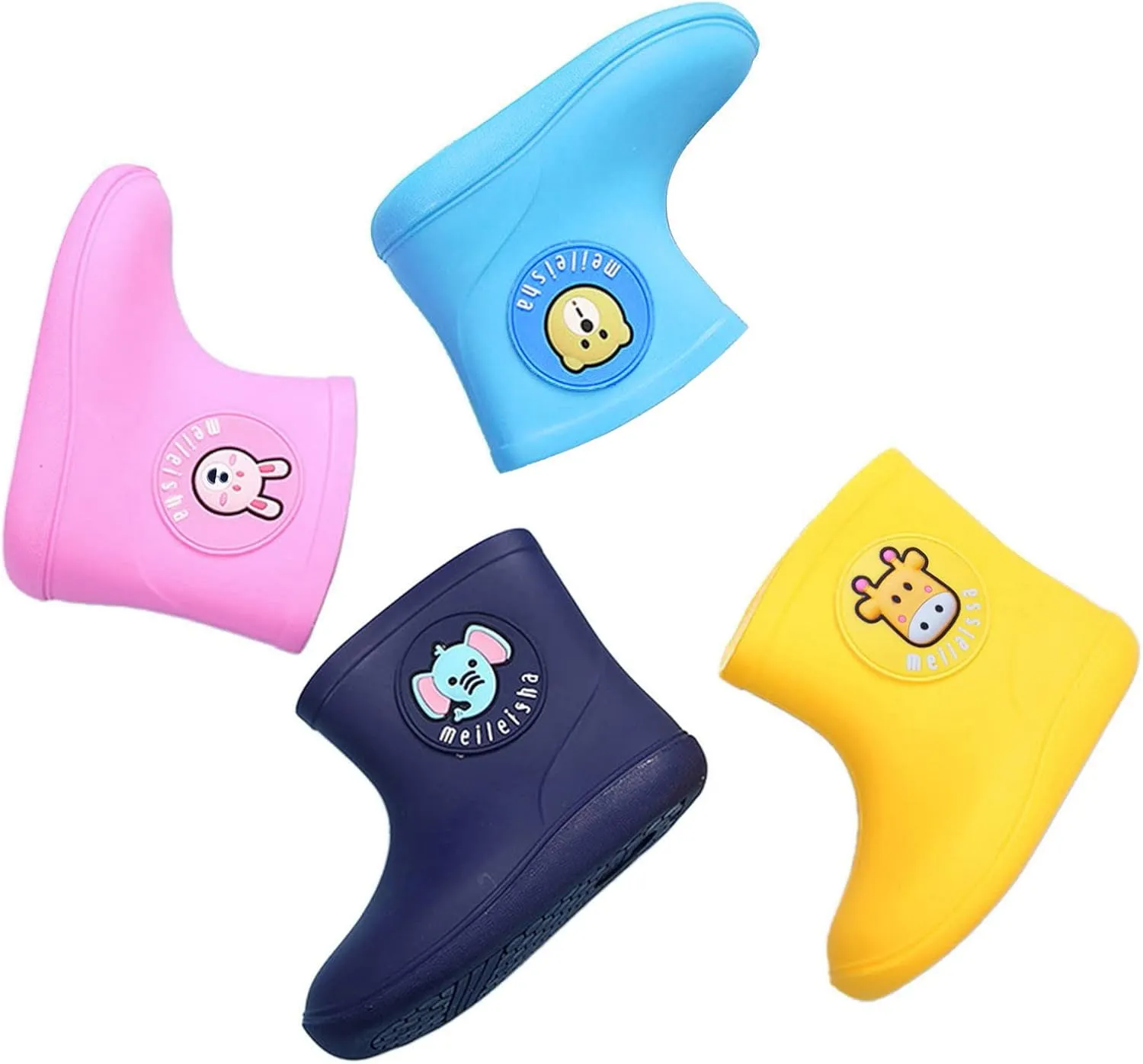Toddler Boys Girls artoon Rubber aterproof Rain Non Slip Rain Boots Kids for 1 to 6 Years Old Kids Baby Shoes