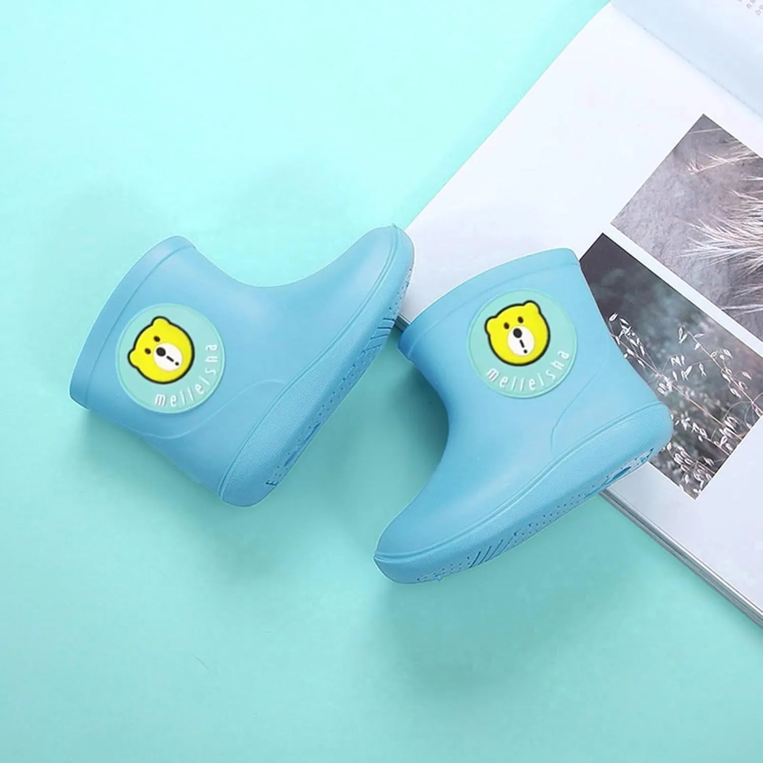 Toddler Boys Girls artoon Rubber aterproof Rain Non Slip Rain Boots Kids for 1 to 6 Years Old Kids Baby Shoes