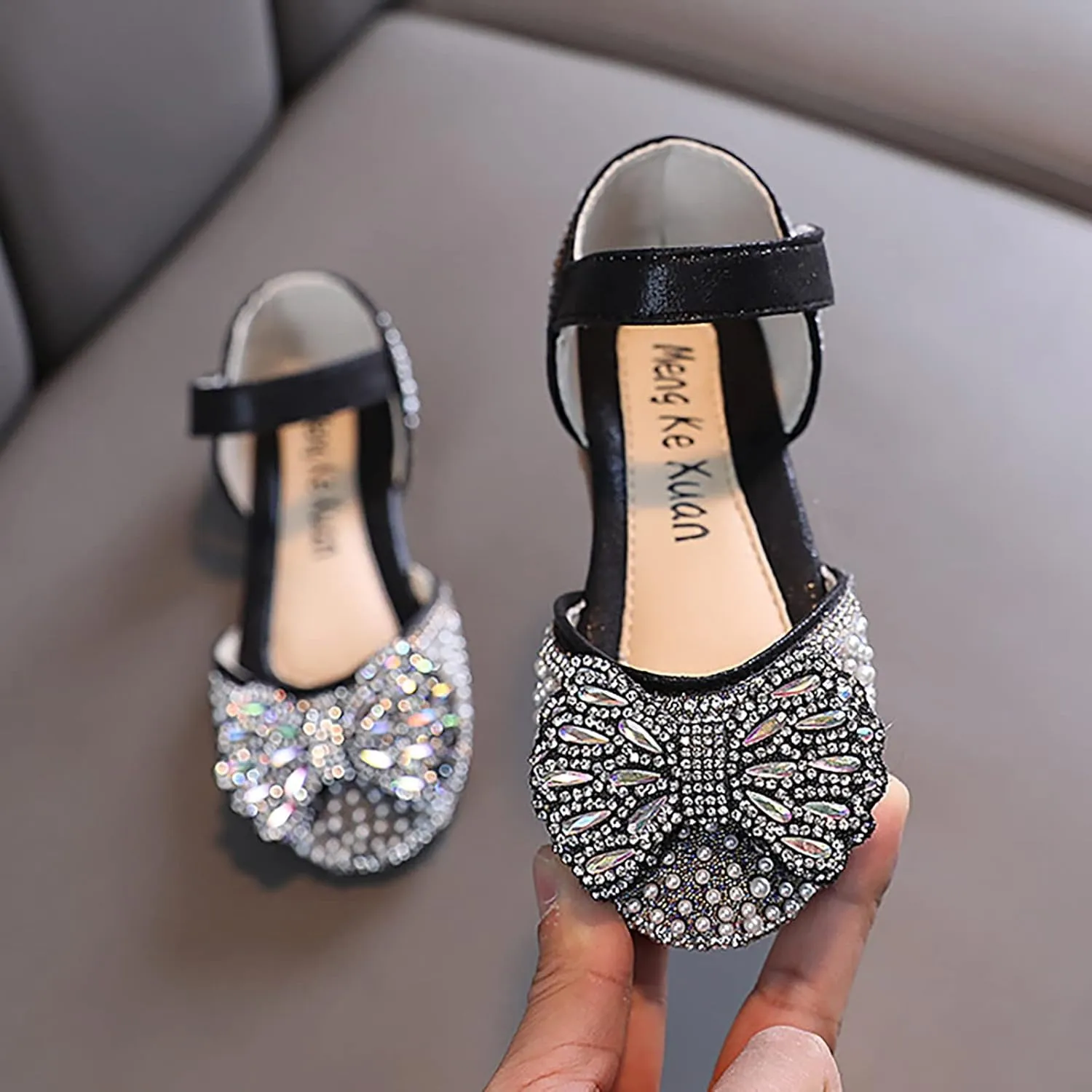 Toddler Sandals Fashion Spring And Summer Girls Dance Shoes Princess Dress Performance Shoes Pearl Slip on Water Shoe