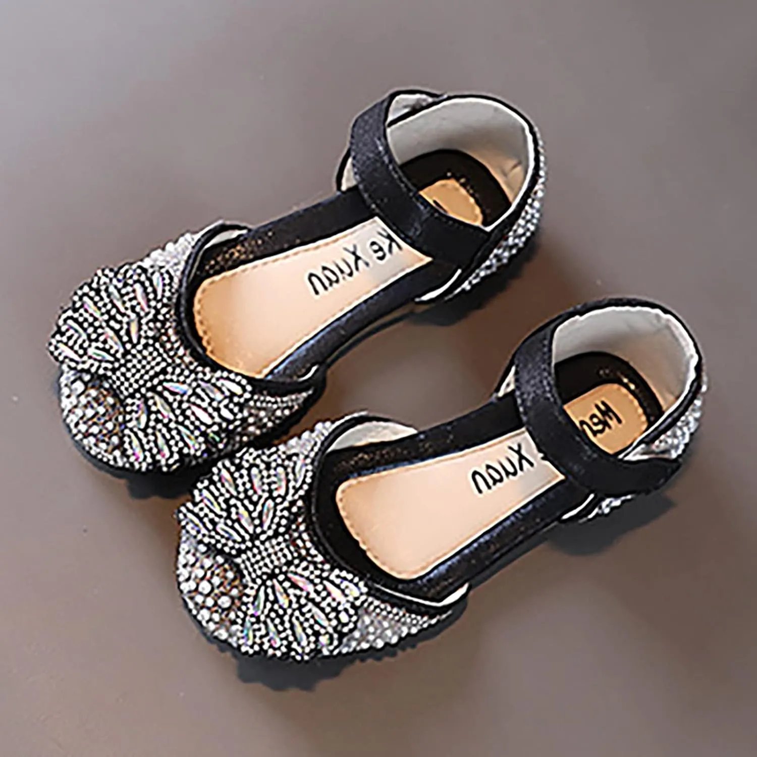Toddler Sandals Fashion Spring And Summer Girls Dance Shoes Princess Dress Performance Shoes Pearl Slip on Water Shoe