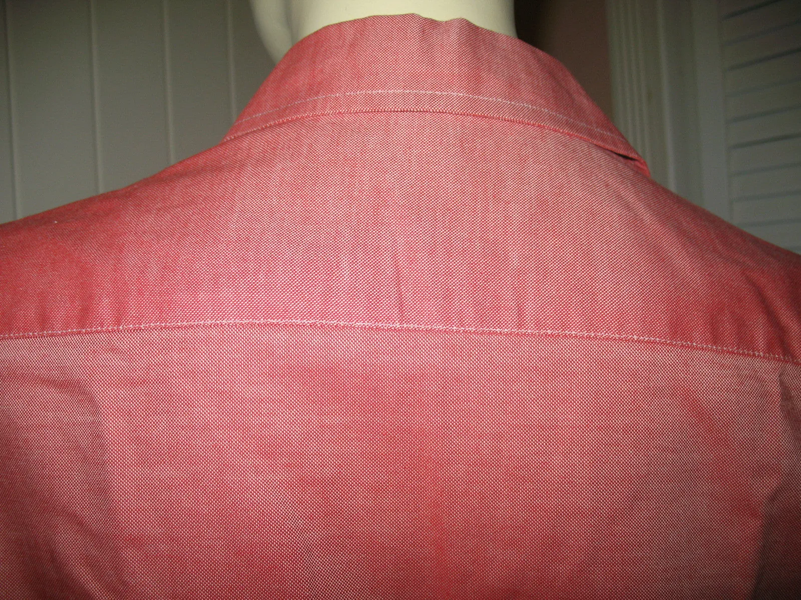 Walter Voulaz Made In Italy New Womens Long Sleeve Button Down Shirt Polo Top Red Orange Medium Business Attire