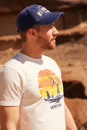 Weird Fish What Sup Eco Graphic Tee- Dusty White
