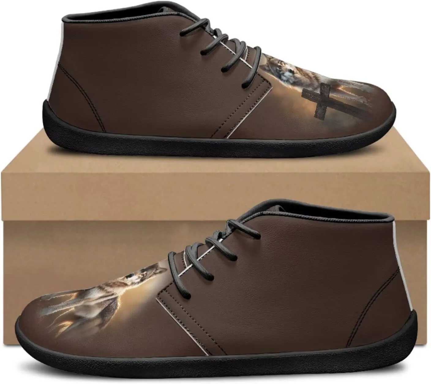 Wide Toe Box Barefoot Shoes for Men Walking Sneaker Stylish Non Slip Zero Drop Sole Running Footwear
