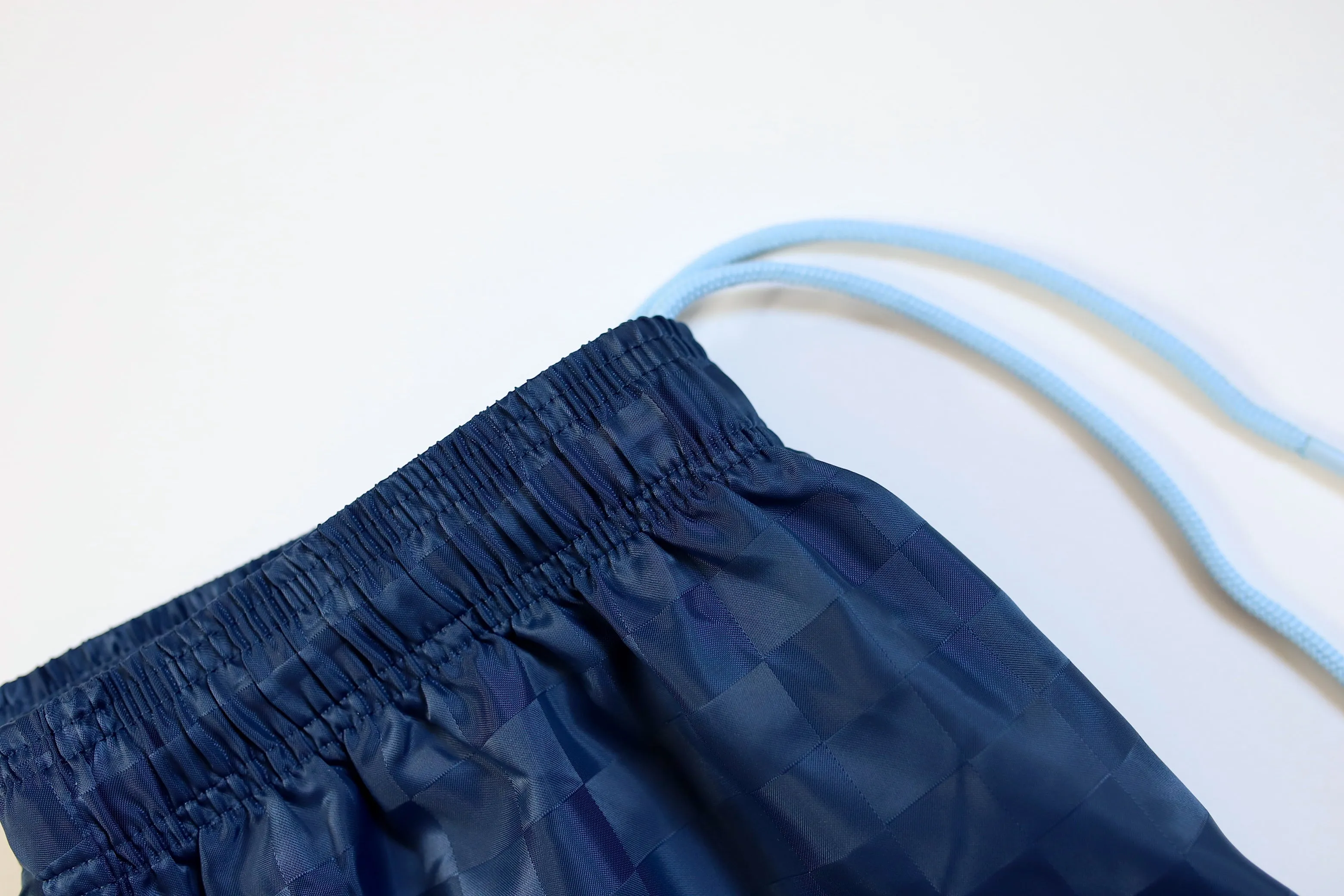 WIN Checkerboard "Shark" Shorts - Graphite Navy