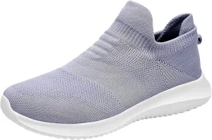 Women's Casual Sneakers Womens Slip On Walking Shoes Non Slip Running Shoes Breathable Workout Shoes Lightweight Sneakers