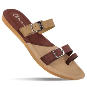 Women's Daily Wear Sandals  - WLR74010 Brown Beige