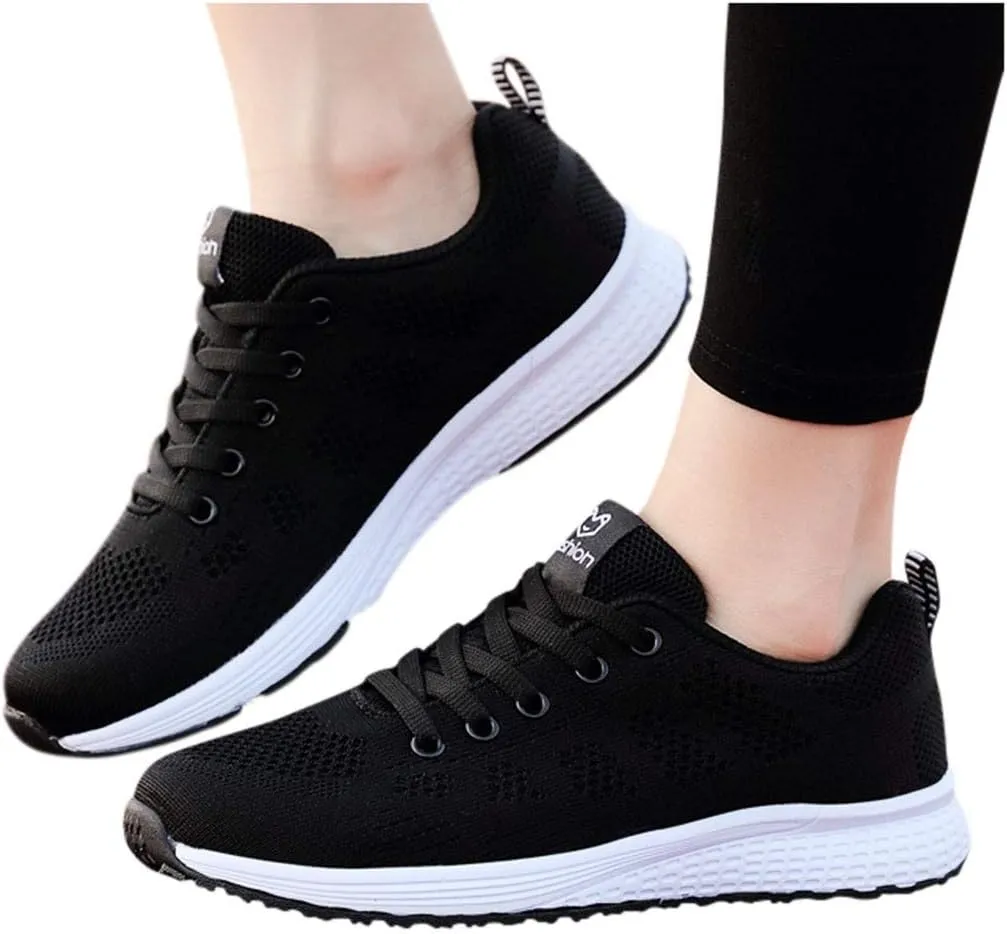 Womens Fashion Walking Running Shoes Breathable Mesh Mens Running Shoes Walking Women's Casual Shoes Brown Sneakers Waterproof Tennis Shoe Trainers Shoe