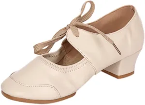 Women's Mary Jane Flats Causal Comfortable Cute Ballet Flats Ladies Dancing Rumba Waltz Prom Ballroom Latin Shoes