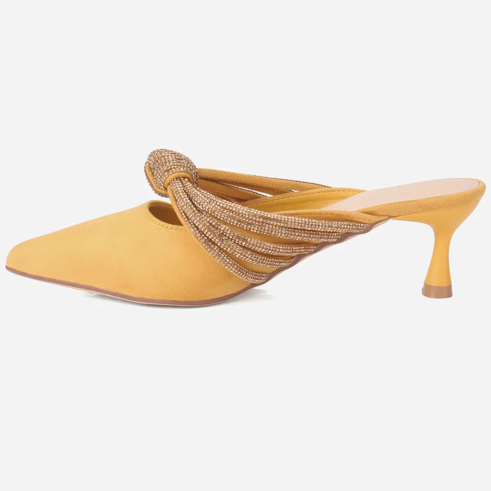 Women's "ZITA" Pointed Slide In Sandals