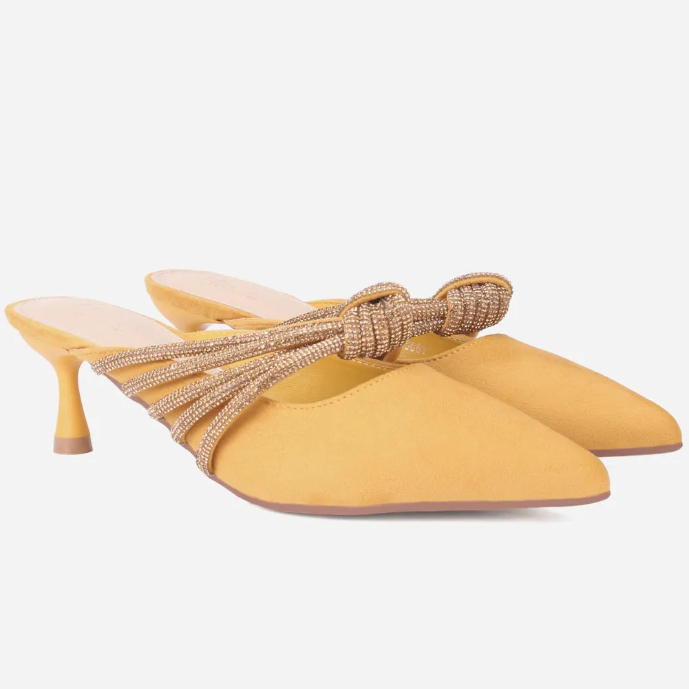 Women's "ZITA" Pointed Slide In Sandals