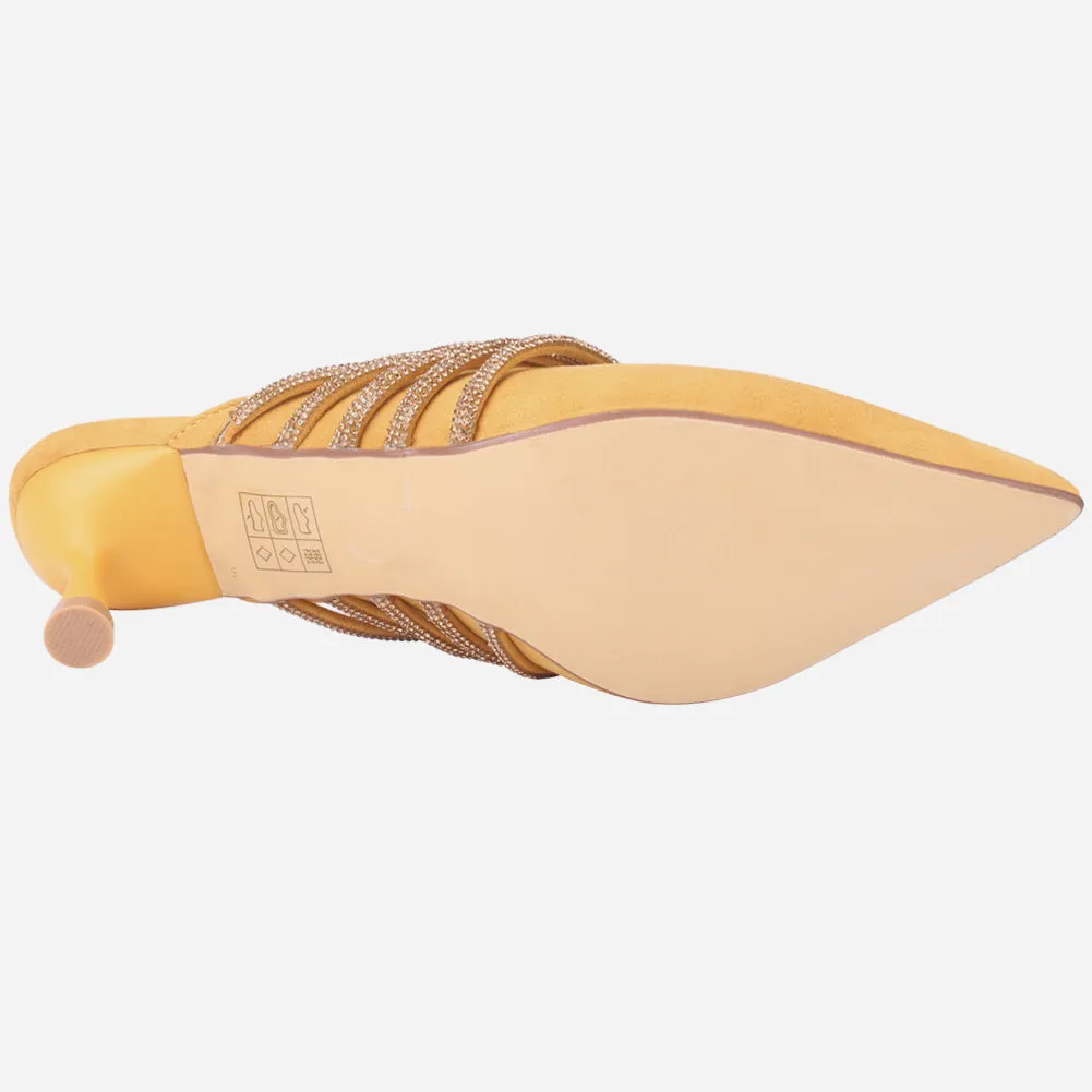 Women's "ZITA" Pointed Slide In Sandals