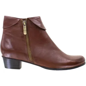Women's Regarde Le Ciel Stefany-03 Noche Cognac Leather