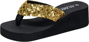 Women's Sandals Flip Flops for Women with Arch Support Womens Shoes Slip on Lightweight Athletic Thong Sandals
