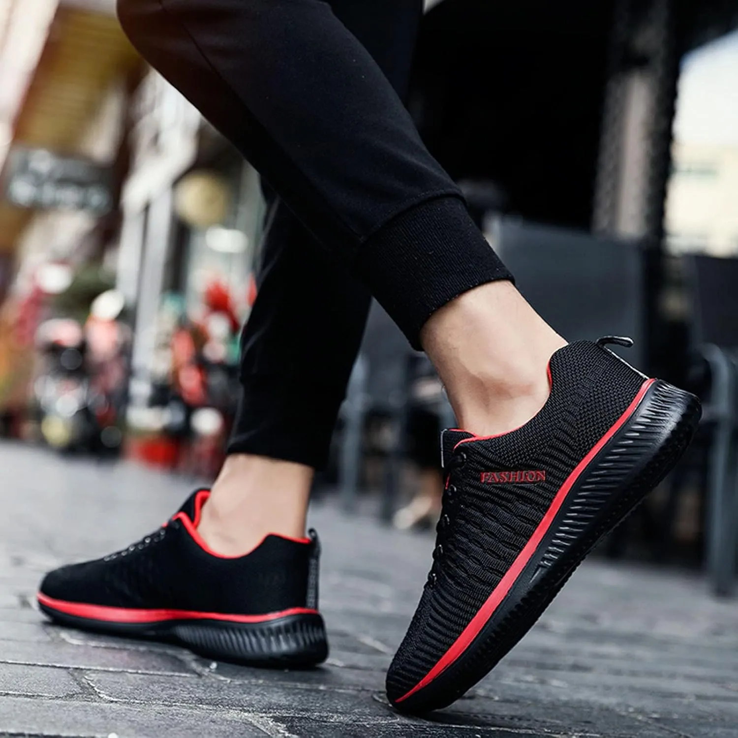 Women's Walking Shoes Mesh Breathable Lightweight Fashion Mens Running Shoes Sports Men's Shoes Casual Waterproof Sneakers Black Tennis Shoe Cross Trainer Shoe
